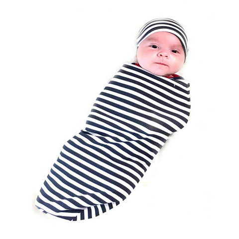 Striped Cotton Swaddle