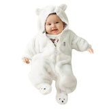 Winter Bear Style Hooded Jumpsuit