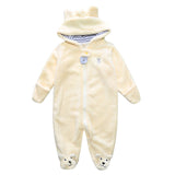 Winter Bear Style Hooded Jumpsuit