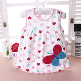 Flower Designs Cotton Dress