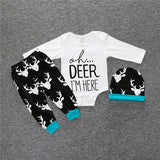 BABY BROTHER BEAR Outfit Set Romper + Trousers + Hat