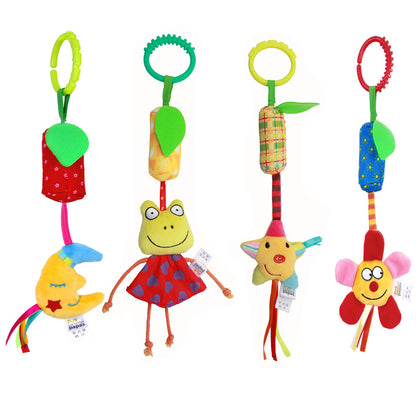 4pcs Cartoon Rattle Toys